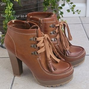 Camel colored cute boots